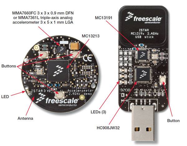 Image of Freescale XSTAR3 sensor board and access point