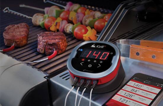 The iGrillmini, a Bluetooth-connected thermometer