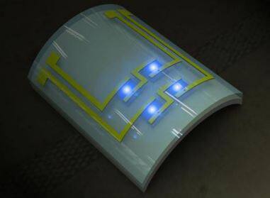 GaN nanowire LEDs on a flexible plastic substrate