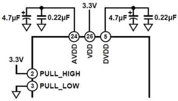 Applying power to the Analog Devices ADE7816