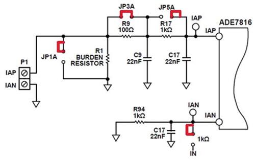 Typical Current Channel A configuration