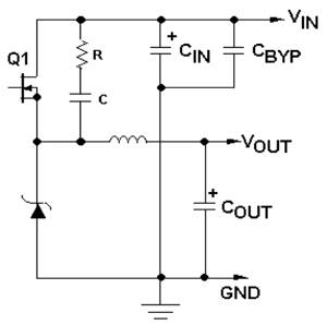 Image of Texas Instruments R-C snubber circuit