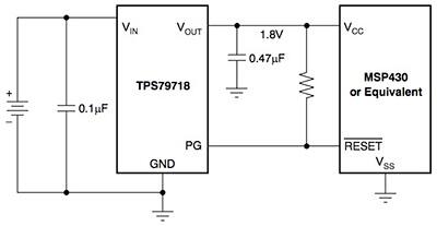 Image of Texas Instruments TPS79718 diagram