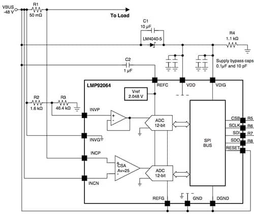 Diagram of Texas Instruments LMP92064