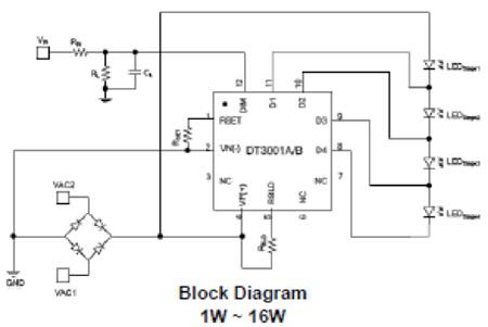 Diagram of Seoul Semiconductor DT3001B