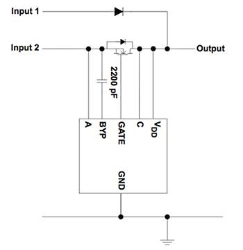 Diagram of Texas Instruments TPS241x series device