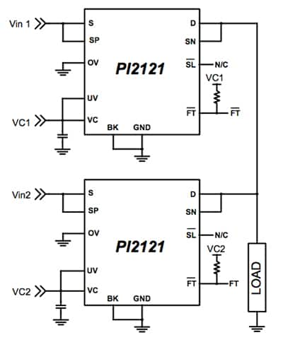 Diagram of Vicor P12121 Cool-ORing device