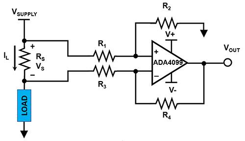 交流电机高压侧电流检测电路的示意图