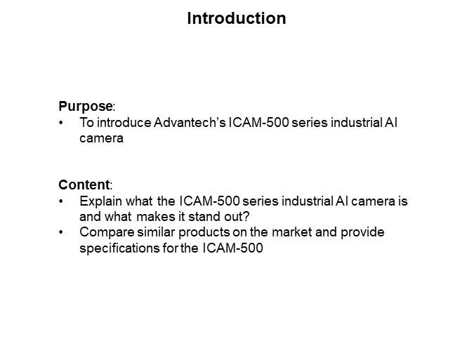 Image of Advantech ICAM-500 Series Industrial AI Camera Development Kit - Intro
