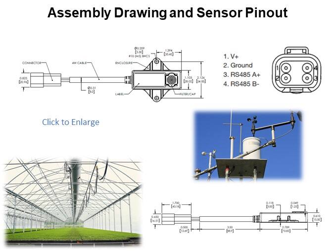 Assembly Drawing and Sensor Pinout