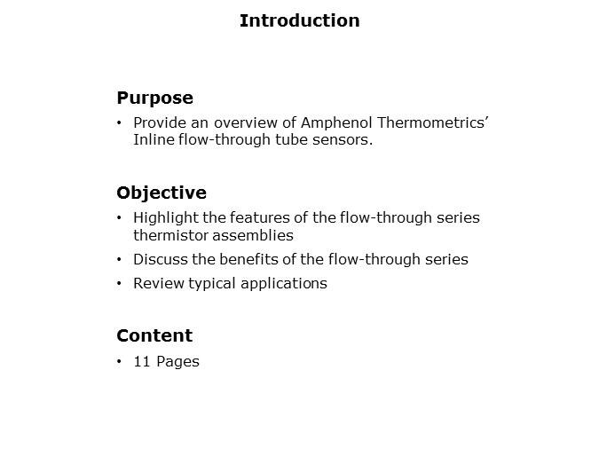 Thermometrics Inline Flow-Through Temperature Sensors Slide 1