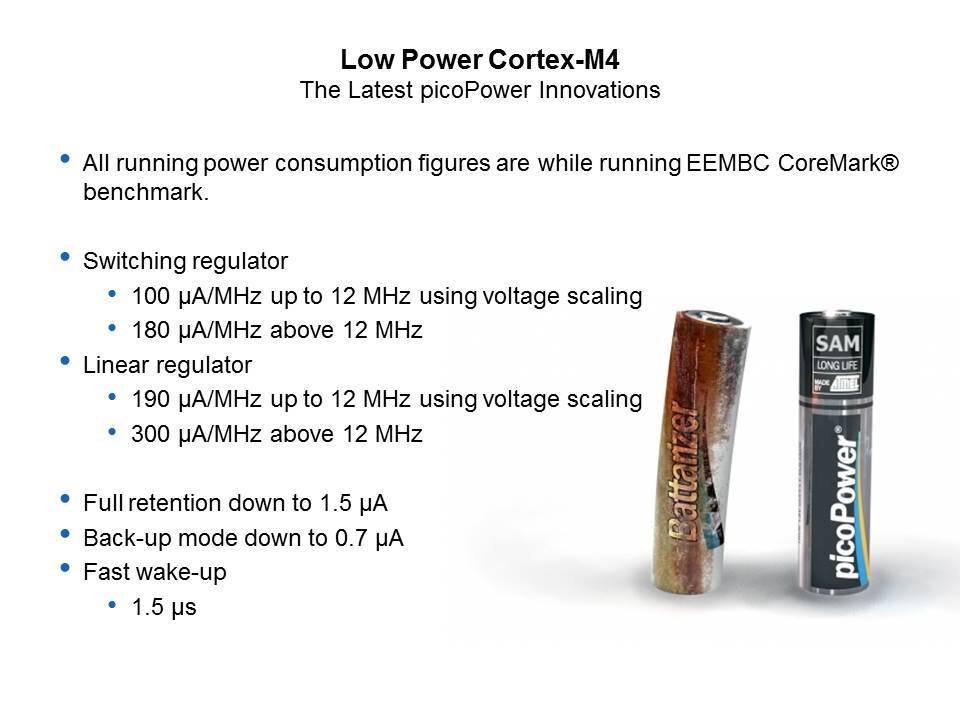 SAM4L Cortex-M4 Low Power Microcontroller Slide 7