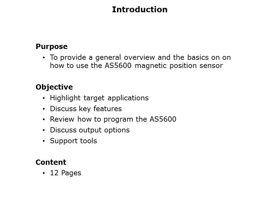 AS5600 Magnetic Position Sensor Slide 1