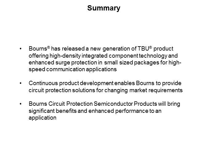 Image of Bourns Transient Blocking Units - Slide18