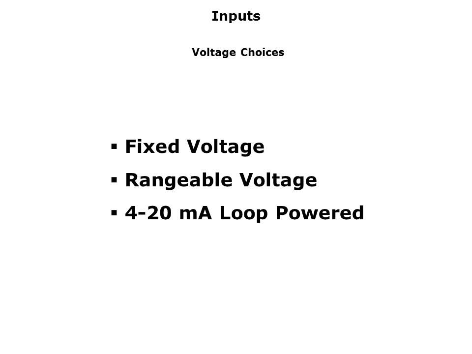 voltage choice