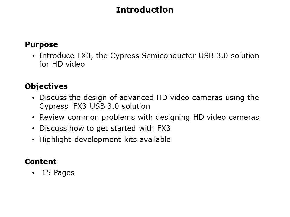 FX3 USB 3 Solution Slide 1