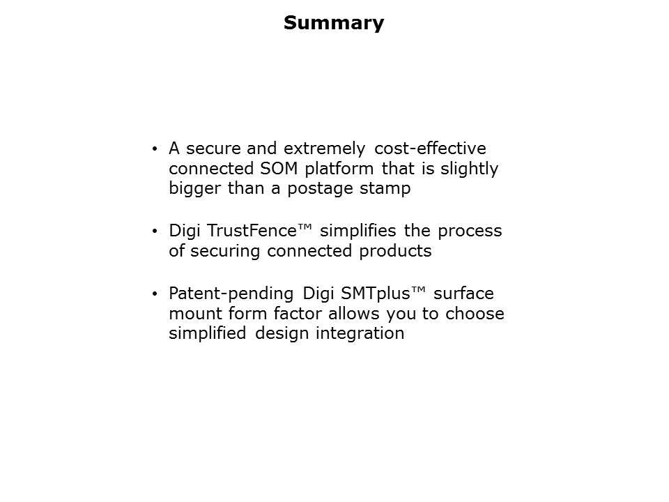 ConnectCore UL6 SoM Platform Slide 11
