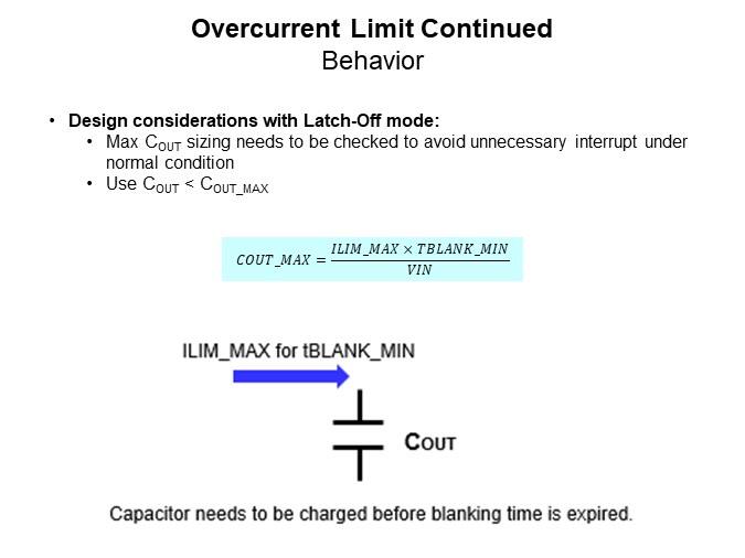 Overcurrent Limit Continued