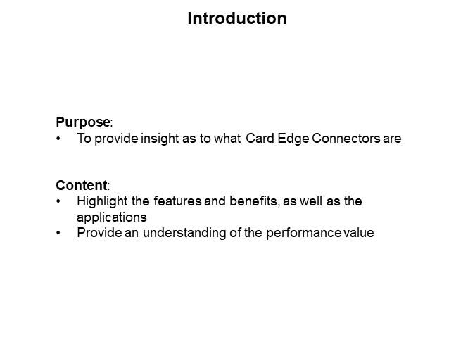 Image of EDAC Card Edge Connectors - Introduction
