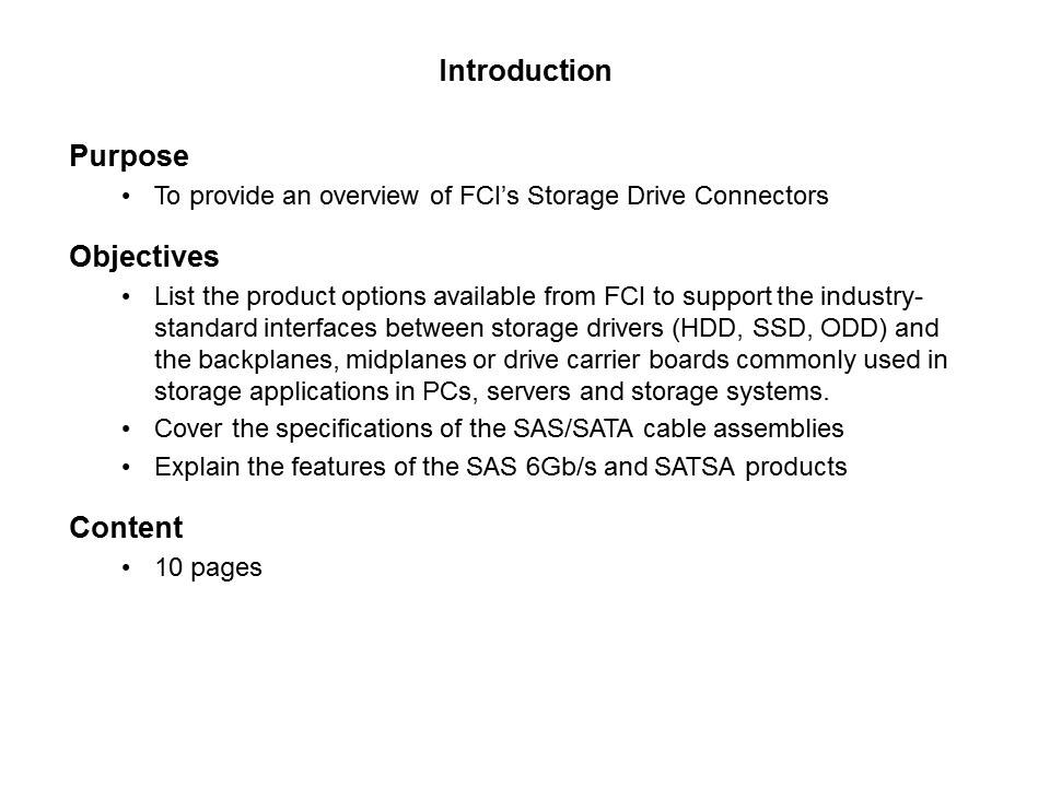 Storage Drive Connectors Overview Slide 1