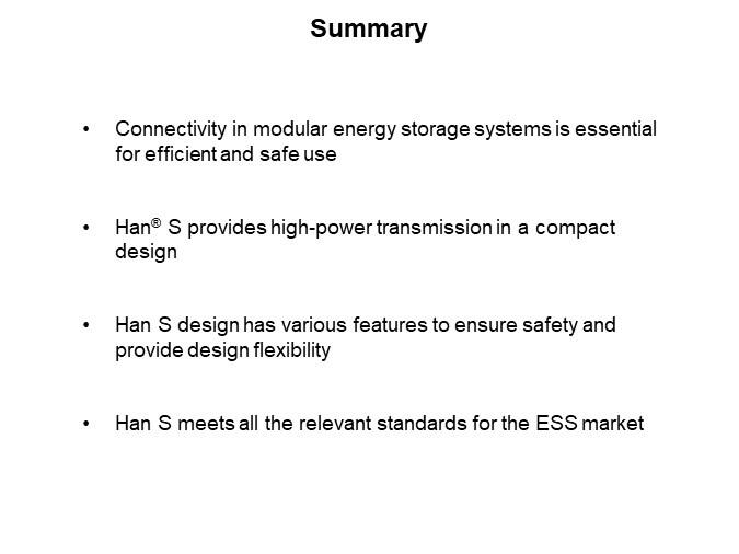 Image of HARTING Han® S Energy Storage System - Summary
