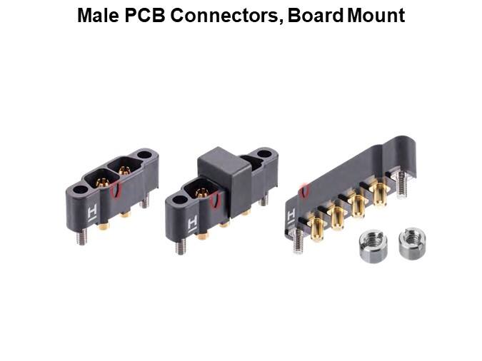 Male PCB Connectors, Board Mount