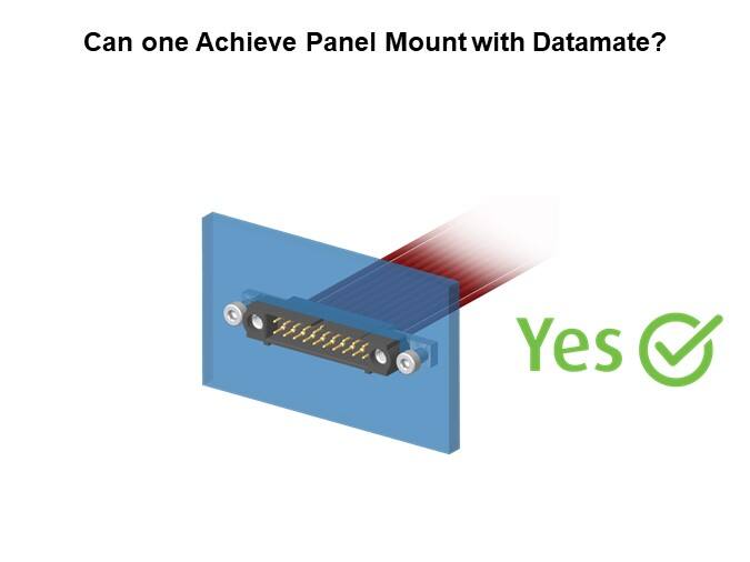 Can one Achieve Panel Mount with Datamate?