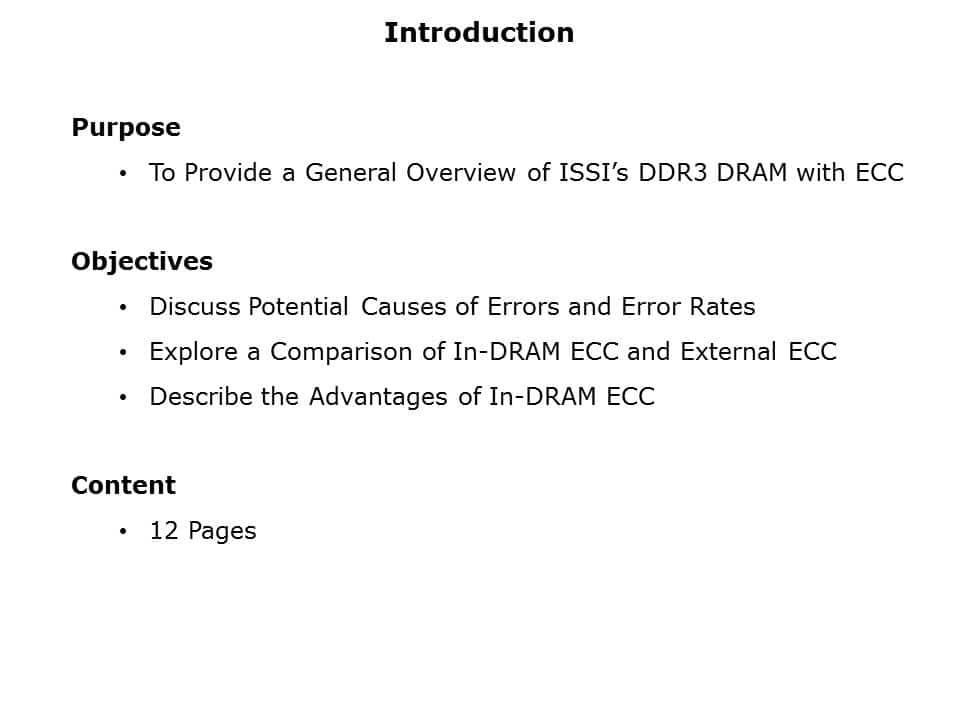 DDR3 DRAM with ECC Slide 1