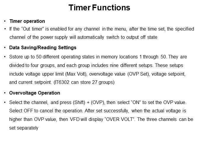 Timer Functions