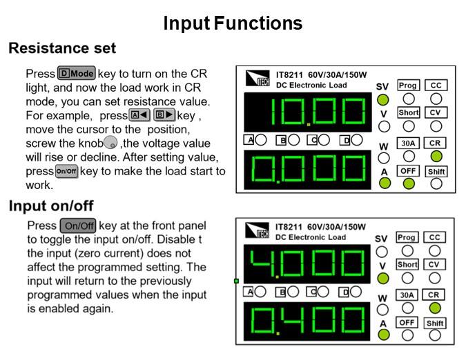 Input Functions