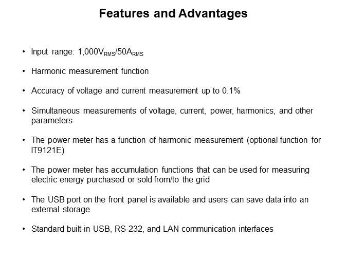 Image of ITECH IT9100 Series Power Meters - Features