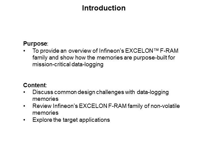 Image of Infineon Technologies EXCELON™ F-RAM Family - Introduction
