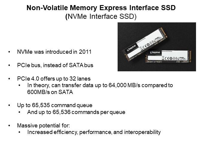 Image of Kingston Technology SSD Interface Comparison: SATA vs. NVMe - NVMe SSDs