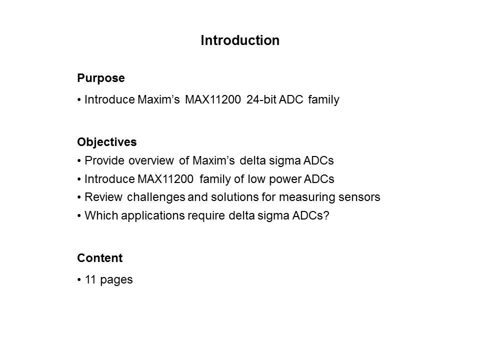 MAX11200 ADC Overview Slide 1