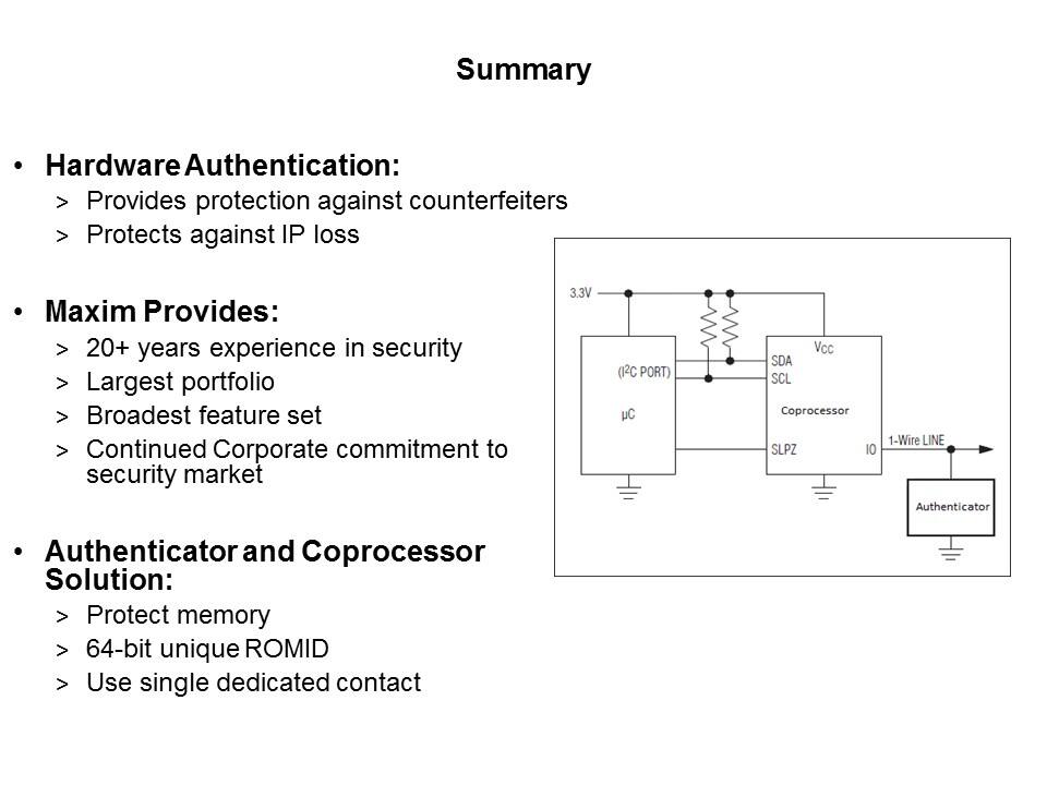 SHA-256 Authenticators for IP Protection Slide 10