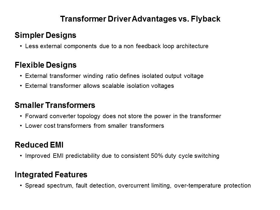 Transformer Drivers for Isolated Power Slide 7