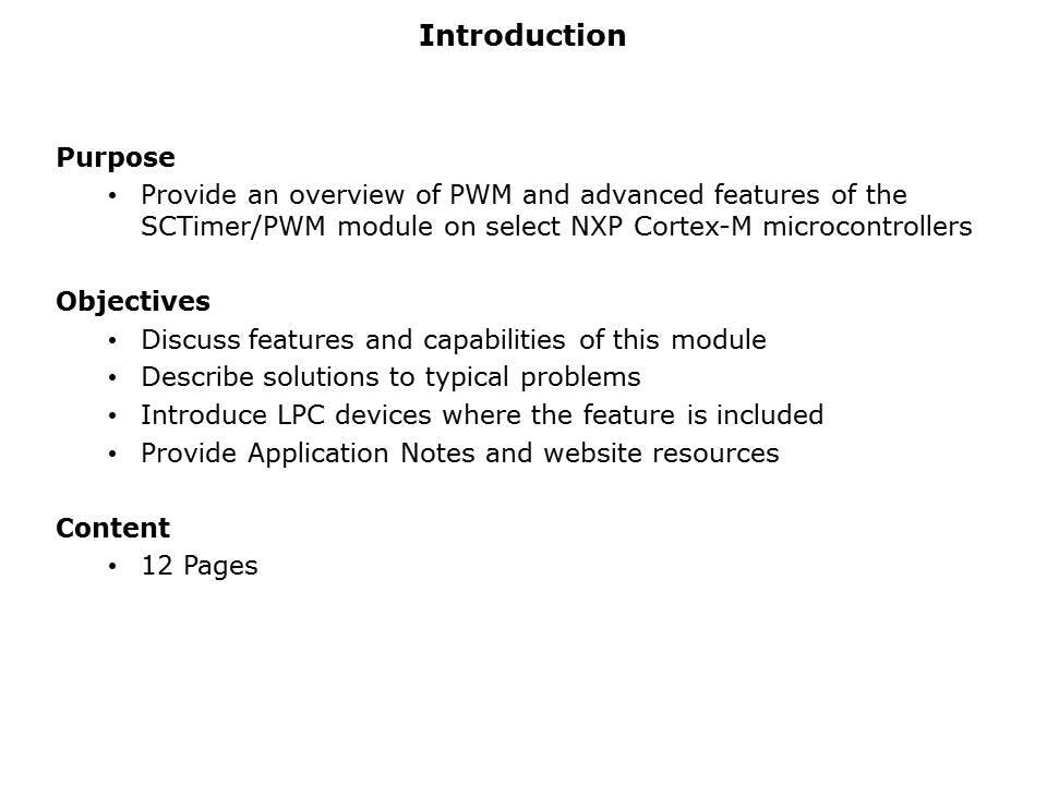 PWM and Timer Applications Slide 1