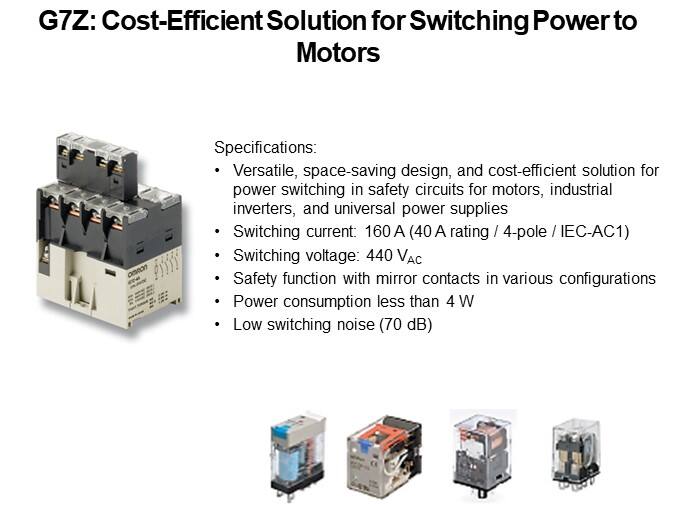 G7Z: Cost-Efficient Solution for Switching Power to Motors