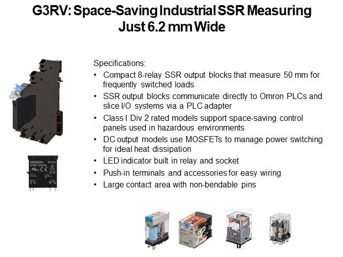 G3RV: Space-Saving Industrial SSR Measuring Just 6.2 mm Wide