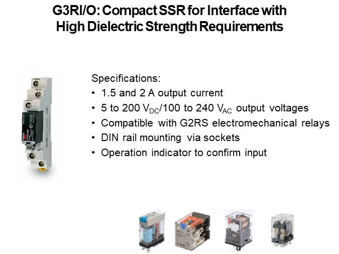 G3RI/O: Compact SSR for Interface with High Dielectric Strength Requirements