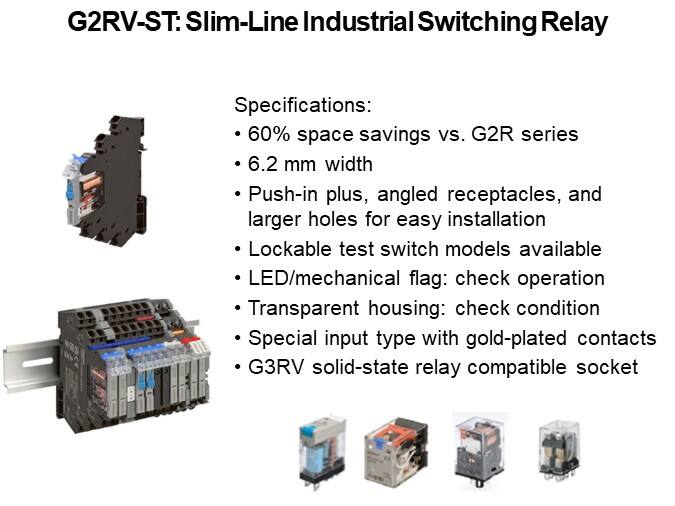 G2RV-ST: Slim-Line Industrial Switching Relay