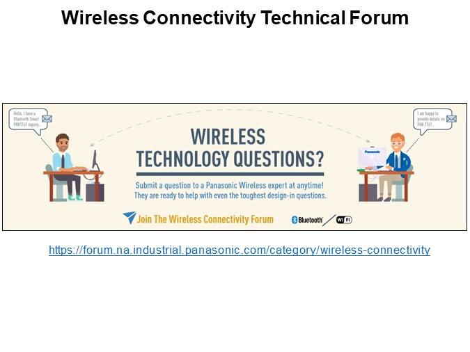 Wireless Connectivity Technical Forum