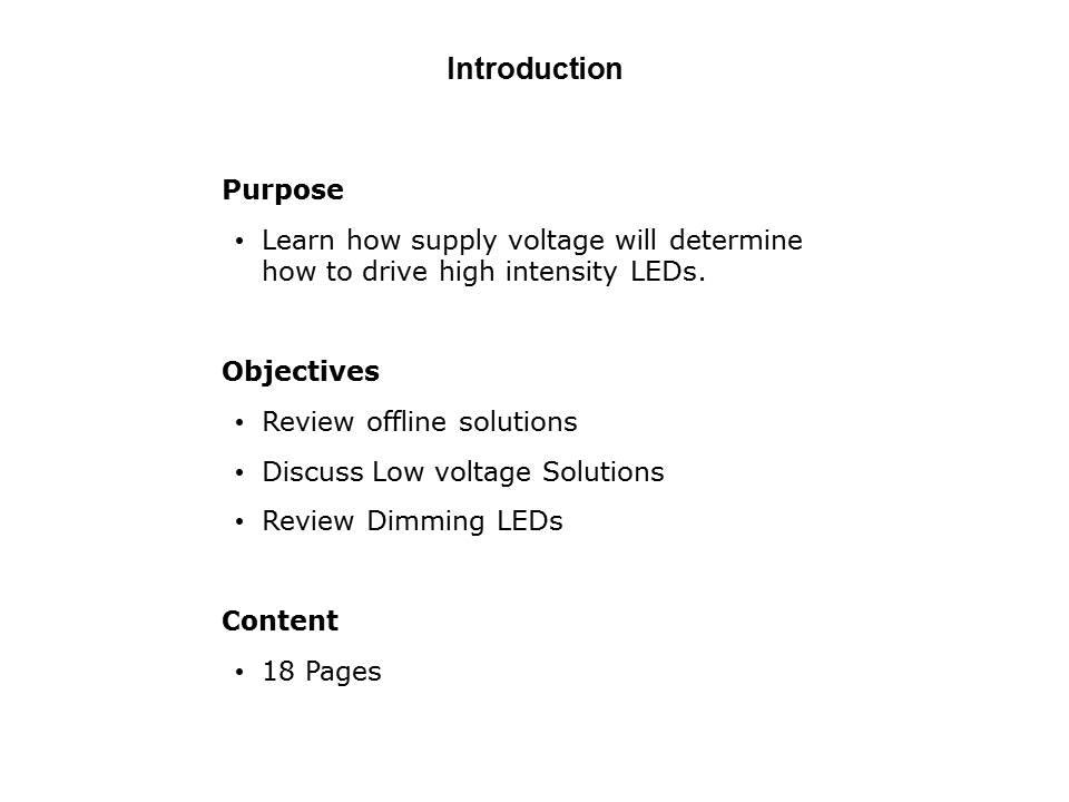 High Intensity LED Drive Solutions 1