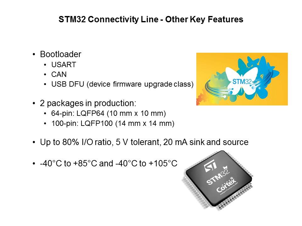 STM32 Connectivity Line Slide 8