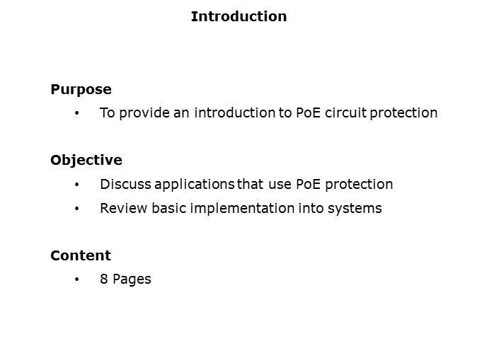 PoE Circuit Protection Slide 1