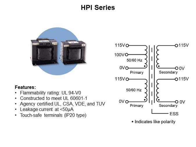Image of Signal Transformers Medical Safety Transformers for Power Isolation - HPI Series