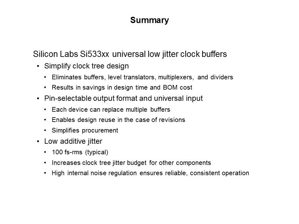 Si533xx Universal Low Jitter Clock Buffers/Translators Slide 9