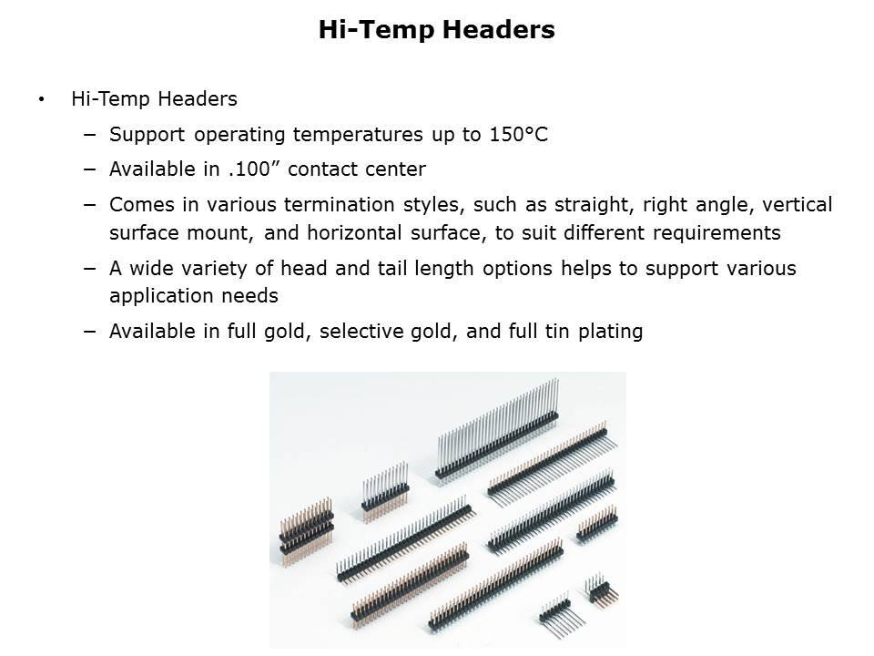 Hi-Temp Connectors Slide 15