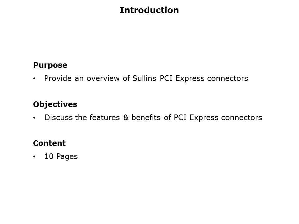 PCI Express Connectors Slide 1
