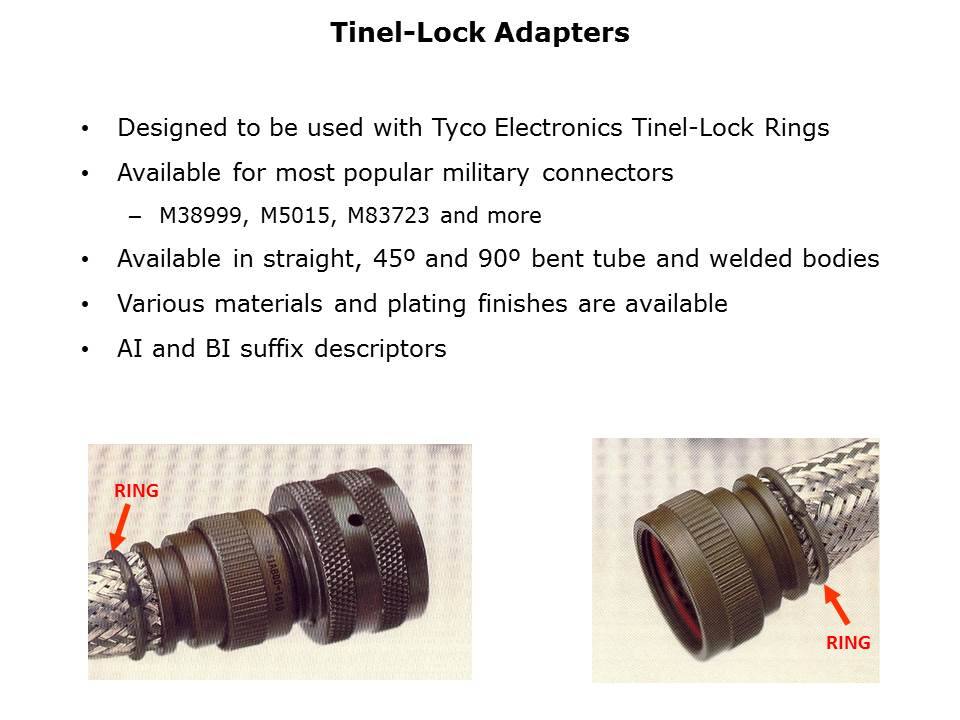 Tinel-Lock Connector Adapters and Rings Slide 2